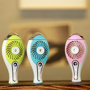 

USB Mini Protable Air Conditioner Cooler Hand Water Mist Lovely Fan For Home Office Travel