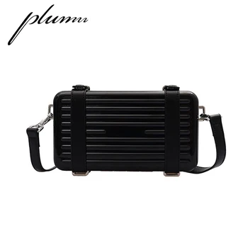 

Plumn Women's Camera Bag Suitcase Shape Hard Box Bag Mini Single Shoulder Messenger Bag