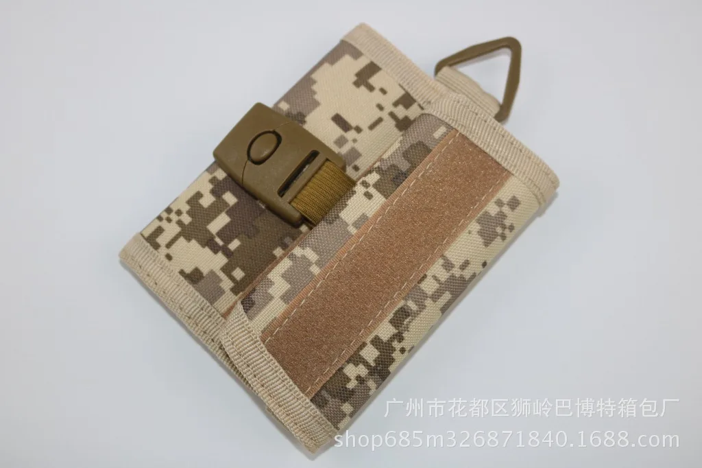 На открытом воздухе поездок Тактический бумажник мульти-функциональный чехол-кошелек на липучке быстро-камуфляжный чехол-бумажник