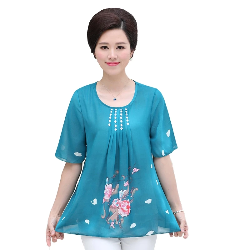 2 шт./компл. шифоновые блузки с коротким рукавом и топы Новинка лета 2020 модная