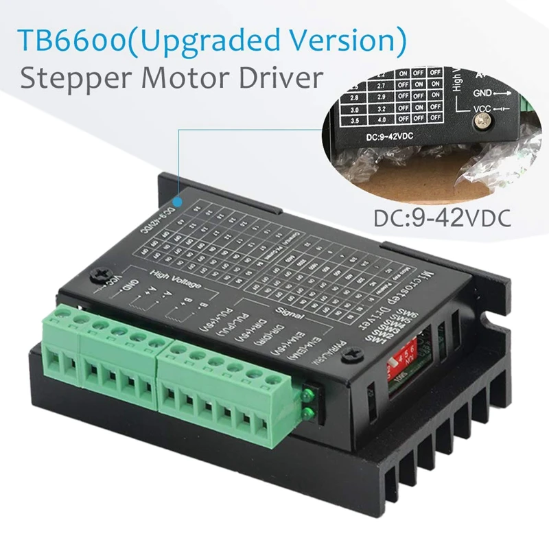 2 шт. TB6600 4A 9-42 в драйвер шагового двигателя контроллер 32 сегментов 2/4 фаза Гибридный Драйвер шагового двигателя плата