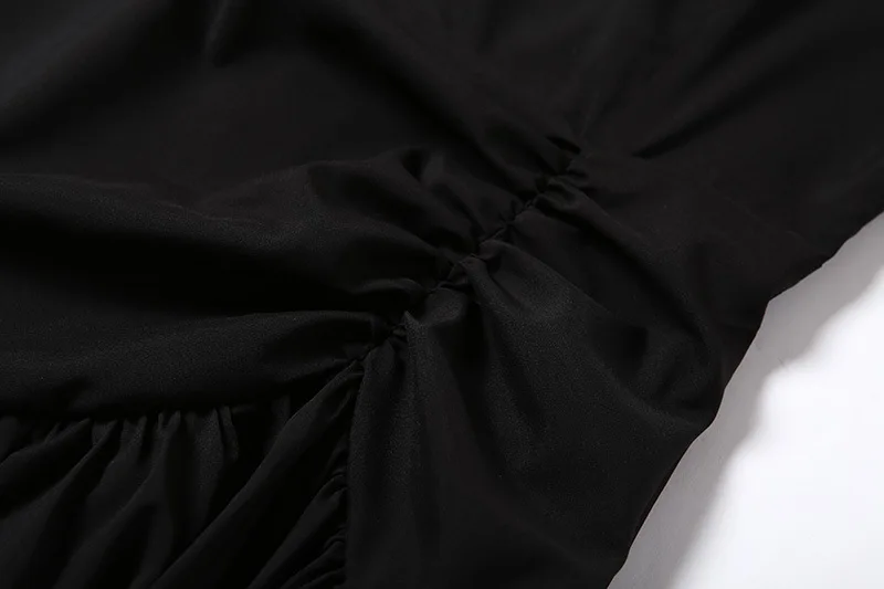 Lessverge шифоновое короткое белое платье с оборками, элегантное осеннее черное платье без рукавов, женское повседневное пляжное платье в стиле бохо