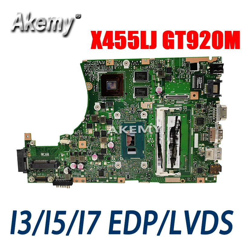 X455LJ материнская плата для For Asus X455L X455LB X455LD A455L F455L K455L ноутбука 4G RAm Gt920M i3/i5/i7