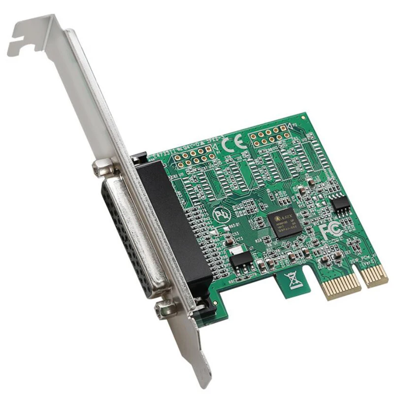 Высококачественный параллельный порт DB25 25Pin pcie riser Card принтер LPT к PCI-E Express Card конвертер адаптер AX99100 Прямая поставка