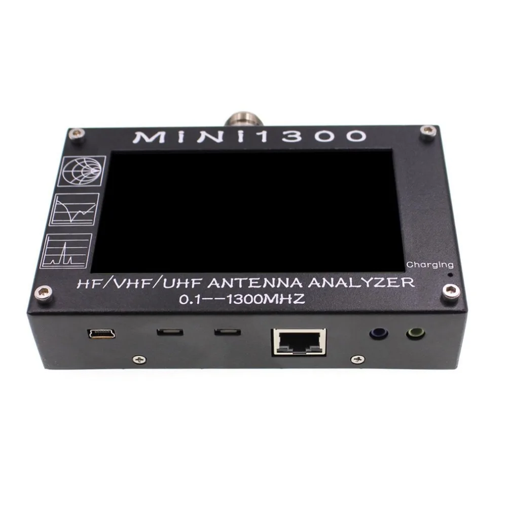 Uv+ Hf Mini1300 4," сенсорный Lcd 0,1-1300 Mhz 13.Ghz Hf/Vhf/Uhf Ant КСВ антенный анализатор+ аккумулятор