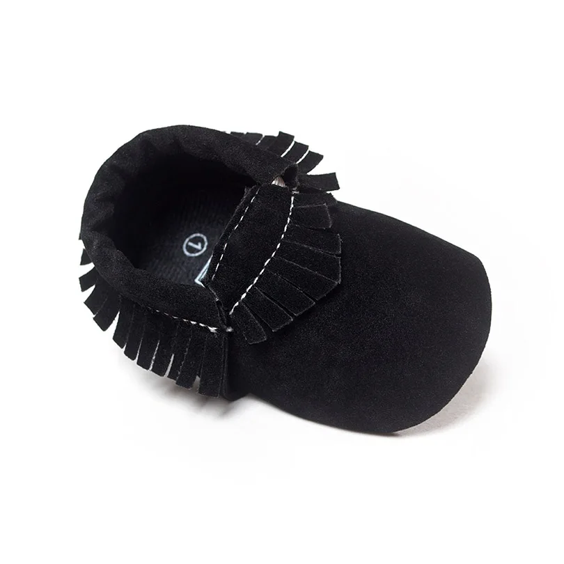 Micro Suede Cute Bear Soft Sole Crib Shoes Newborn Girls Boys Tassels Warm Wear Resistant Baby Shoes Perwalkers Infant Footwear