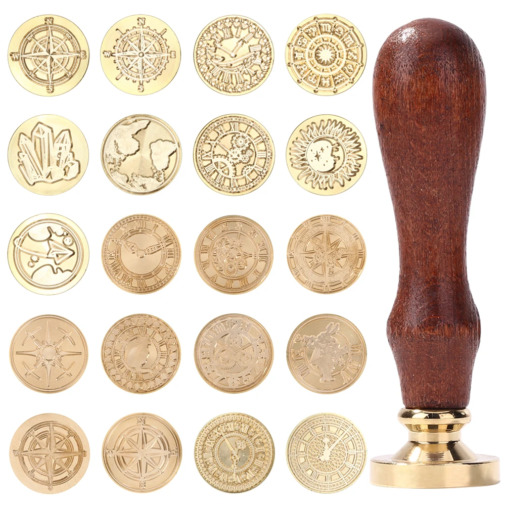 25mm Vintage Sealing Wax Stamp Head Dedicated Seal Replace Copper DIY Envelope Diary Photo Album Hobby Tools | Дом и сад