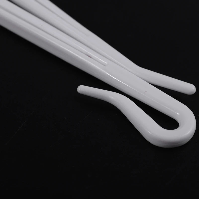 Plastic Window Curtain Hooks 16 Pcs White