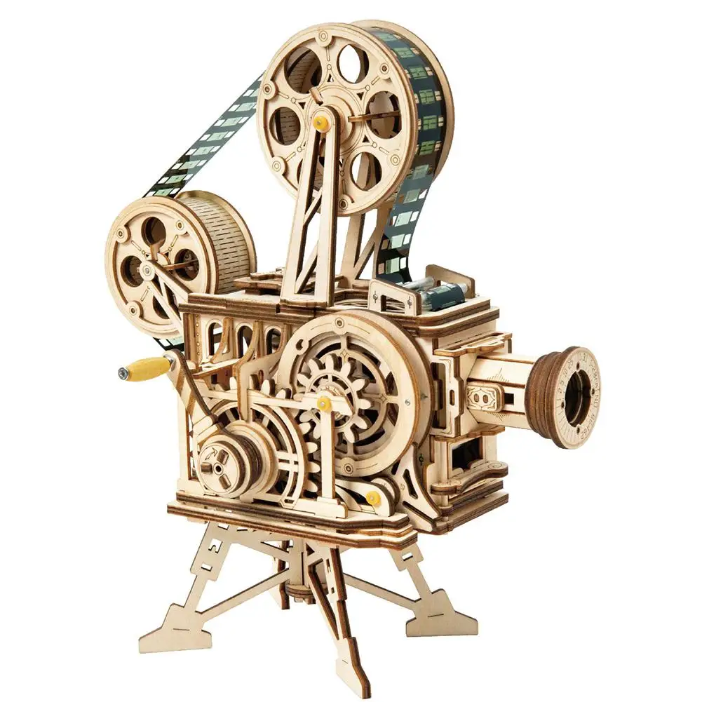 Ретро 3D деревянные головоломки механические модели наборы DIY ремесленные наборы Vitascope настольные украшения