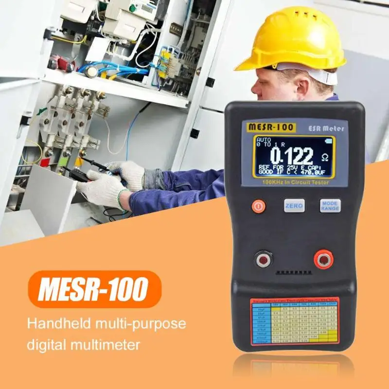 MESR-100 конденсатор Омметр ремонт прибора Высокоточный измерительный прибор сопротивление емкости тестер цепи