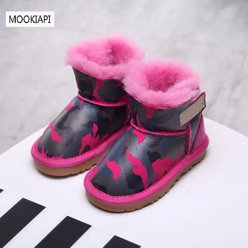Австралийские модные зимние ботинки из овечьей кожи и меха 2019 г. Зимние высокого