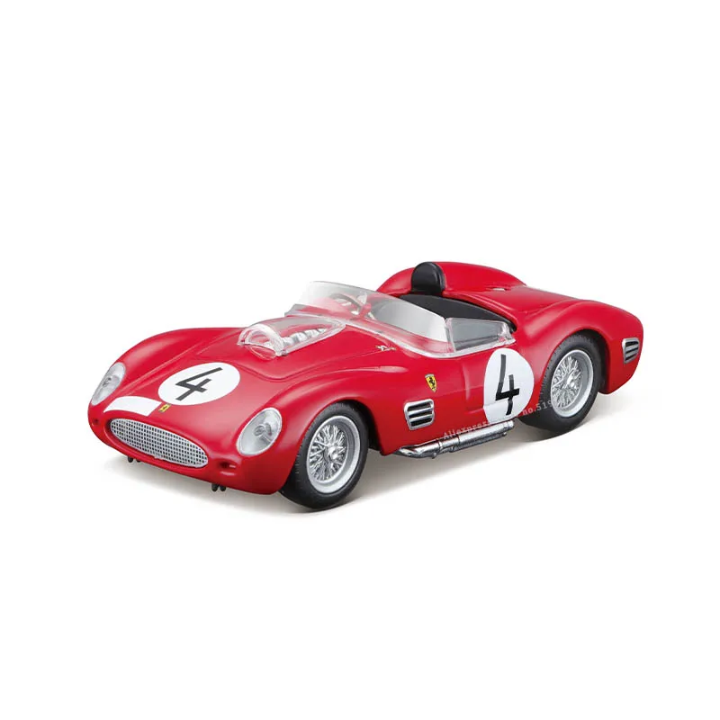 Bburago 1:43 Ferrari 250 Rossa 1959 series Acrylic Glift Box Packging car model Simulation Alloy Car Model Collect gifts toy