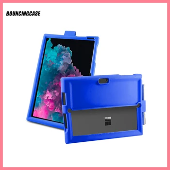 

Bouncing Case For MicroSoft Surface Tablet Cover Pro 3 4 5 6 7 Shockproof Bumper With Pen Holder Silicone Rugged Tablet Case