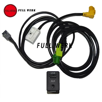 

1 Set Switch Plug USB AUX Cable Connector Adapter for VW Volkswagen RCD510 RCD300