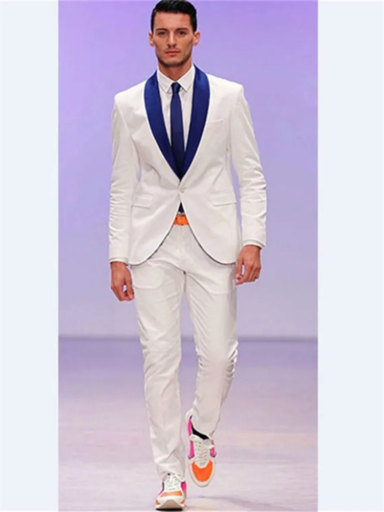 Для мужчин костюм Smolking костюм Terno Slim Fit Easculino вечерние костюмы для Для мужчин(куртка+ Штаны) шалевый воротник, на одной пуговице, бизнес