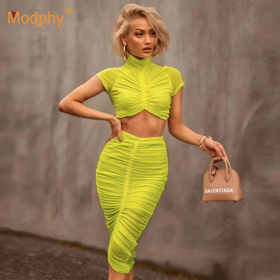 Зимний облегающий женский плиссированный сексуальный топ с коротким рукавом и