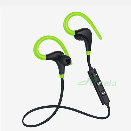 Roreta, Bluetooth, беспроводные наушники, стерео, ушной крючок, спортивные наушники с шумоподавлением, с микрофоном, гарнитура для iPhone, huawei - Цвет: Green