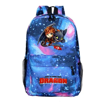 

Catoon How to Train Your Dragon 3 Children School Bags Canvas Backpack Kids School Boys Girls Mochila Infantil Bags