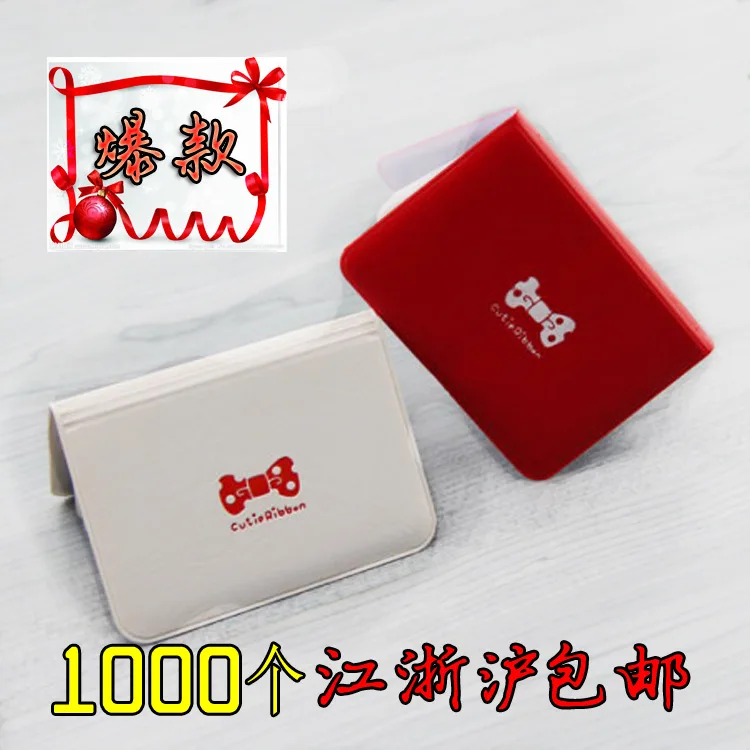 

Special Offer Korean-style Hide Substance Bow Wallet Purchase Dog Bones 12-Bit Wallet Gift