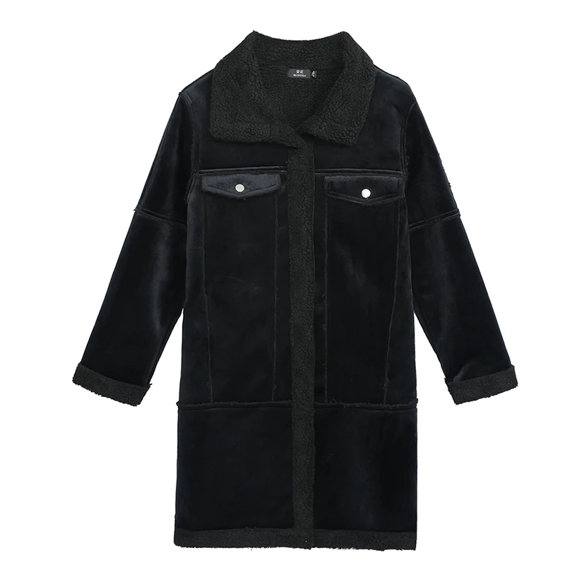 Женские парки, новинка, зима-весна, толстые куртки, плюс размер 4XL 5XL, женская верхняя одежда, отложной воротник, искусственный мех, женские пальто