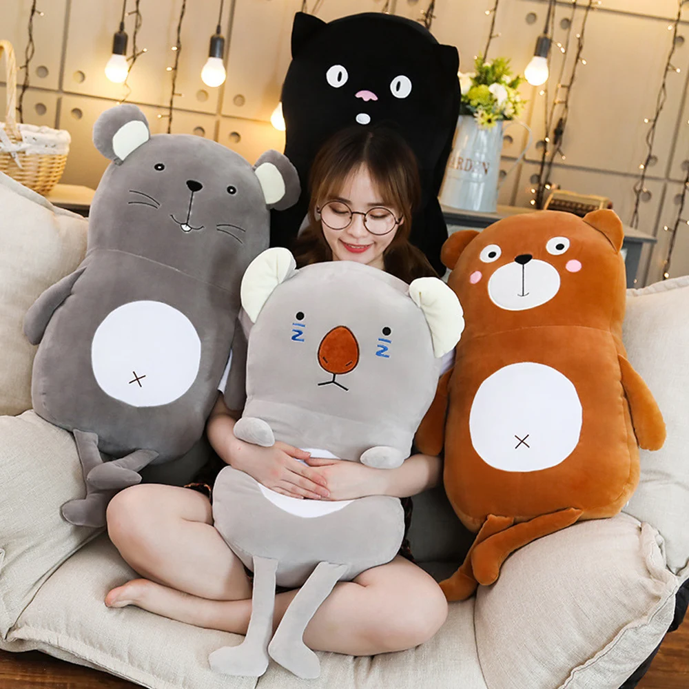 Kawaii Медведь кошка коала мышь мягкая подушка прекрасный мультфильм Подушка Кукла чтение Подушка подарки на день рождения для детей подруги