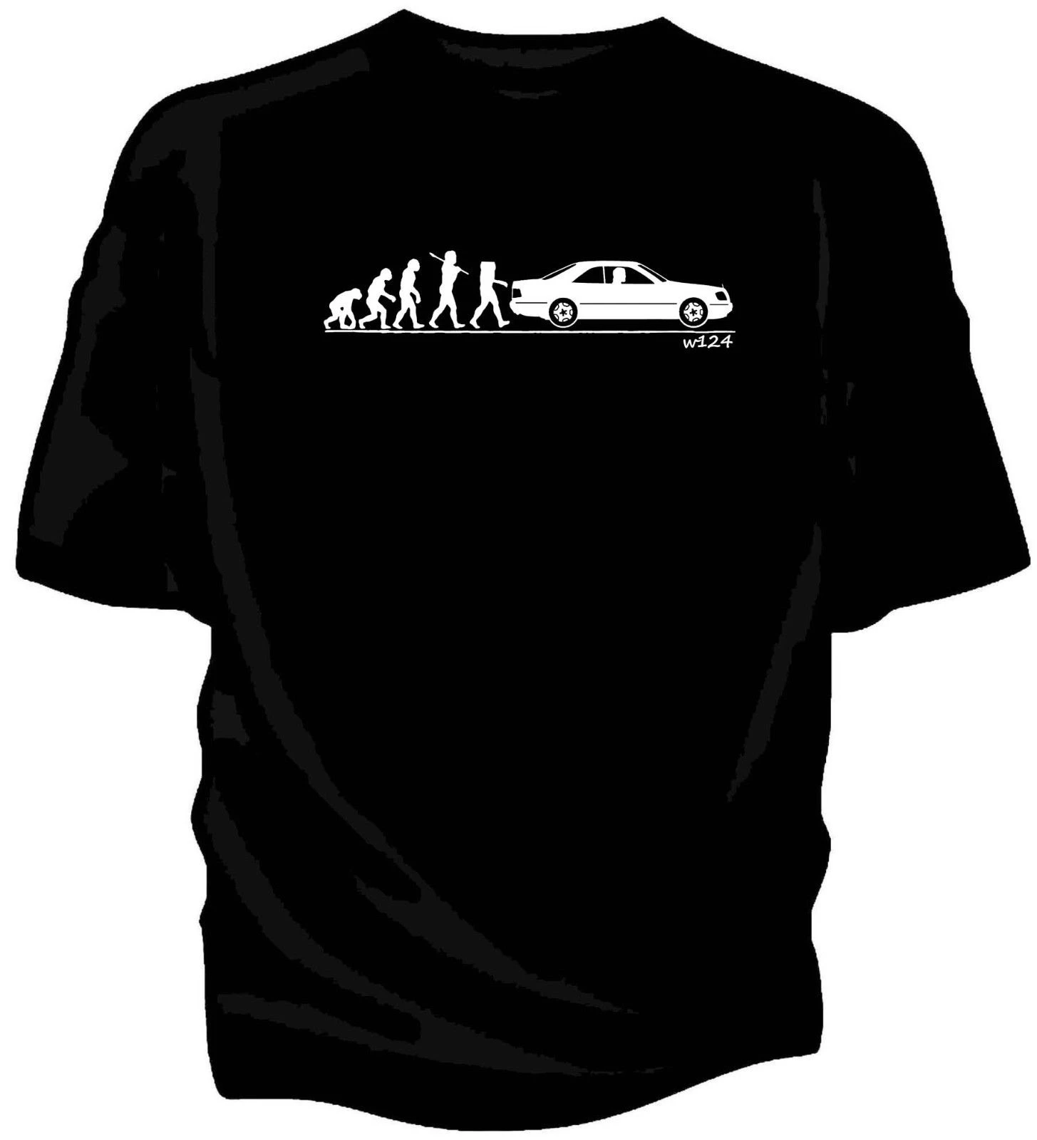 Футболка Evolution of ManClassic W124 coupe | Мужская одежда