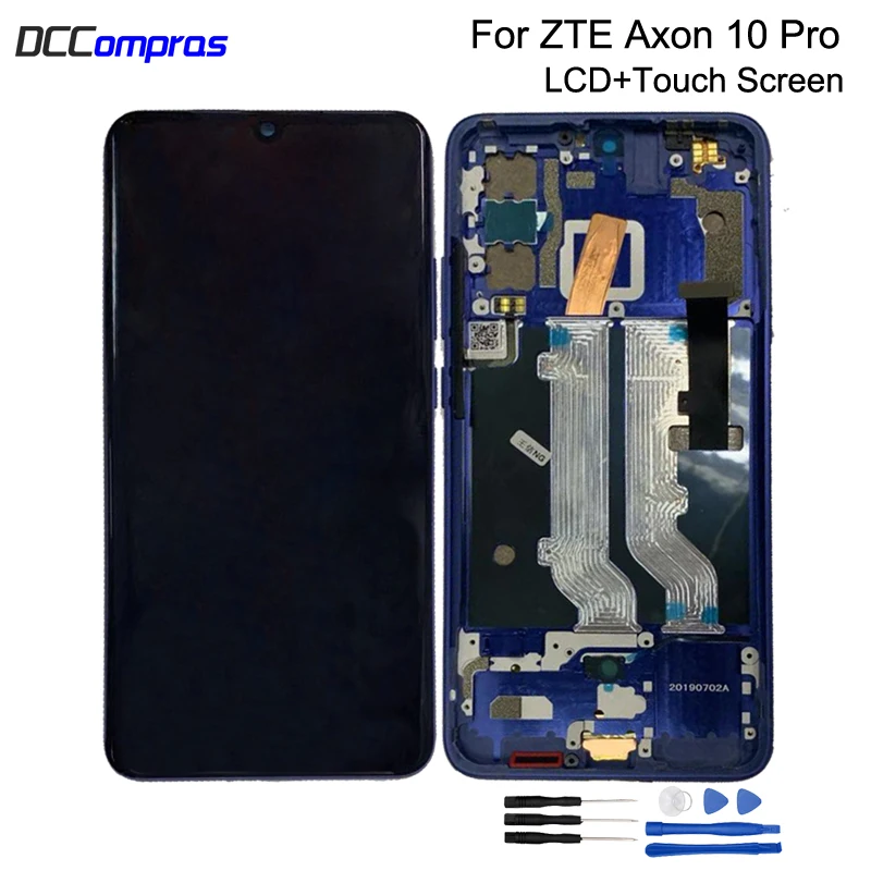 Оригинальный дисплей AMOLED для ZTE Axon 10 Pro 5G/4G ЖК-дисплей сенсорный экран дигитайзер