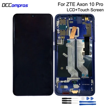 

Original 6.47" AMOLED For ZTE Axon 10 Pro 5G / 4G LCD Display Touch Screen Digitizer Repair Parts Assembly With Frame