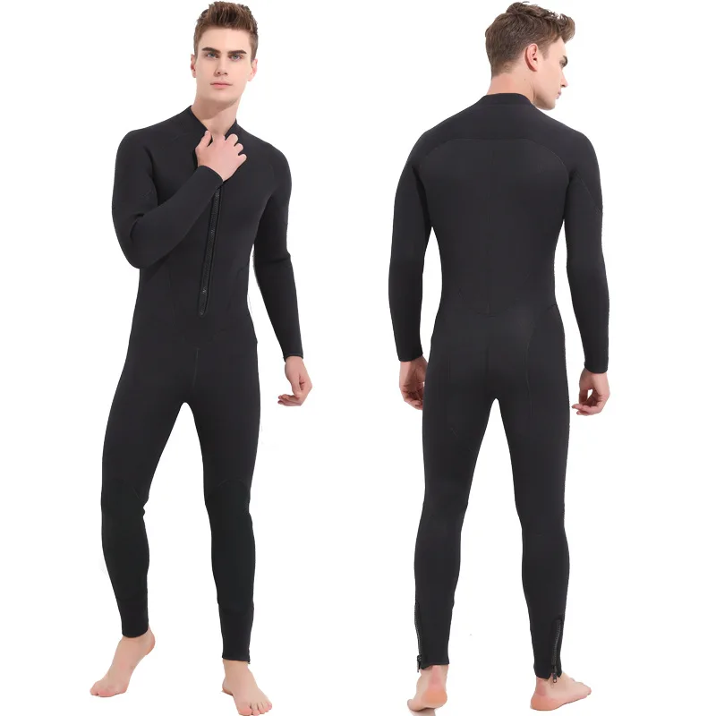 

Sbart New Style Men Neoprene 5MM One-piece Long Sleeve Diving Suit Thick Material Warm Surfing Diving Suit