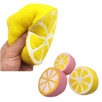 

10cm Fruit Lemon Squishy Squeeze Toys Slow Rising Foam Recovery Memory Antistress Relif Novelty Toys Gift for Kids Children