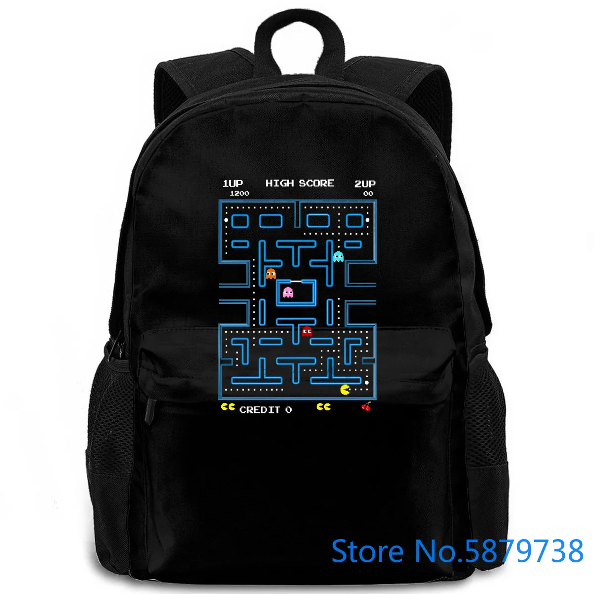 Мужской Ретро-рюкзак s Pac 70s 80s военный ПК видеоигры Space Invaders wo мужской рюкзак для