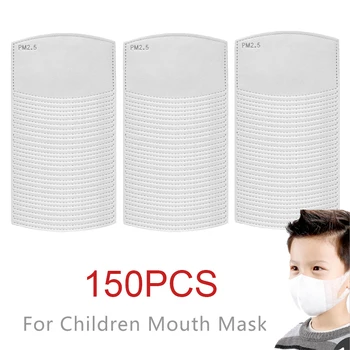 

150Pcs/Set PM2.5 Anti Haze Mouth Mask Replaceable Filter-slice Non-woven Child Kids Activated Carbon Filter Ship Within 12 Hours