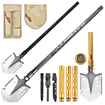 

Engineer shovel multifunctional high manganese carbon steel military shovel folding fishing outdoor travel survival tool shovel