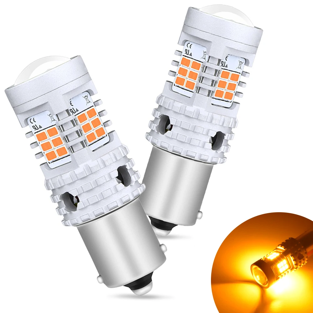 AUXITO 2x T20 7440 W21W светодиодный светильник 3020 Светодиодный Canbus без ошибок 1156 BA15S P21W BAU15S