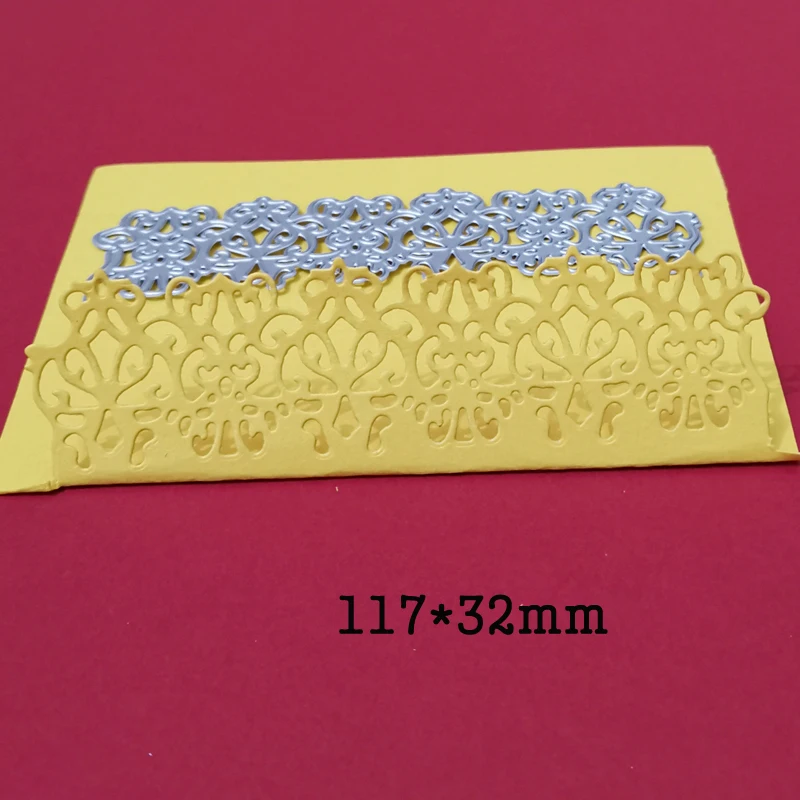 금속 절단 다이 레이스 스트라이프 서클 IHS 프레임 공예 스텐실, 스크랩북 장식 DIY 사진 앨범 카드 몰드 다이
