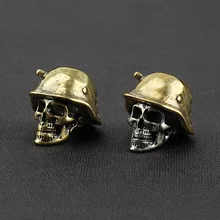 Винтажный латунный нож бусины шляпа череп зонтик веревка шарик солдат бусы на веревочке