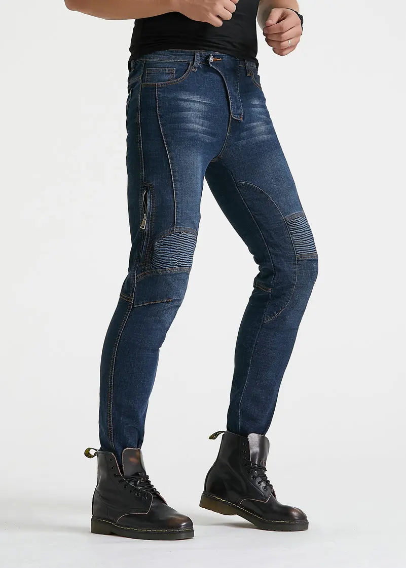 stealth protector  skinny Riding Jeans blue 6