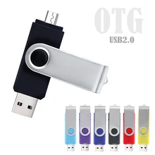 Флеш-накопитель OTG usb 128 ГБ, смартфон OTG, флеш-накопитель 64 ГБ, 32 ГБ, 16 ГБ, флеш-накопитель 8 ГБ, флеш-накопитель usb 2,0, 4 Гб, металлические запоминающие устройства