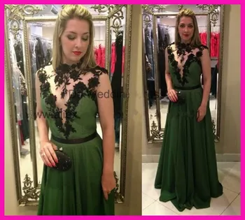 

2019 robe de soiree Appliques abiye vestido de festa longo Long Formal dresses Evening gown See Through Women evening dress
