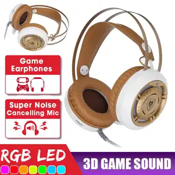 

PS4 Gaming Headphone 4D Stereo RGB Marquee Earphones Wired Game Headset with Microphone for New Xboxs One/Laptop/PC Tablet Gamer