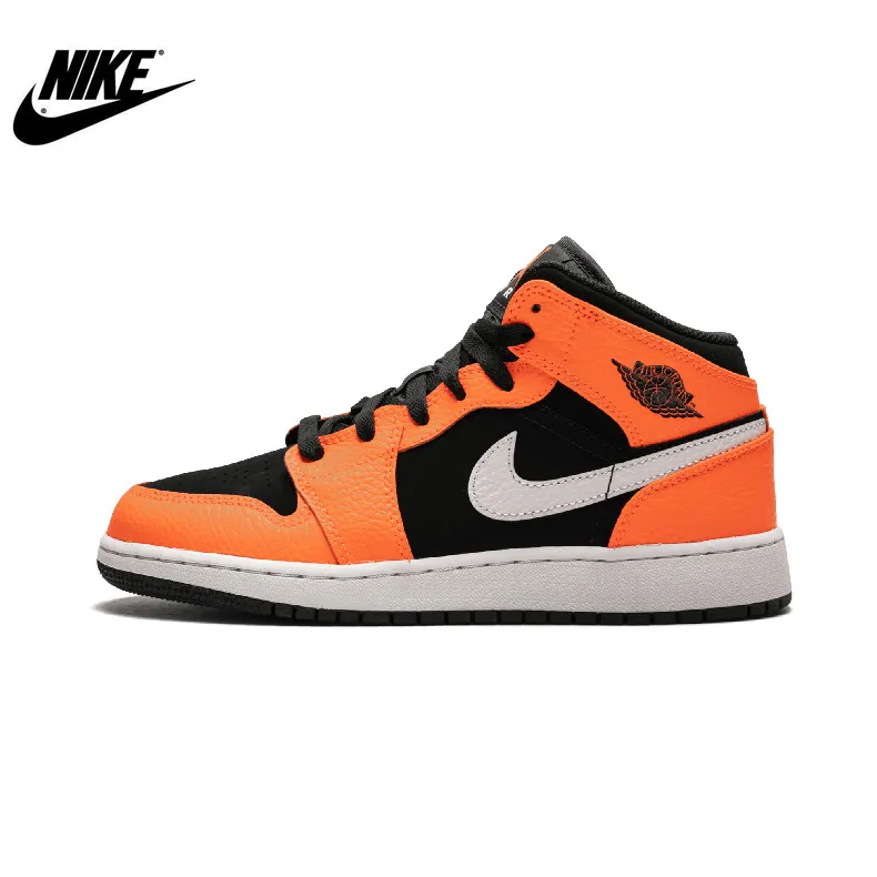 

Air Jordan Retro 1 Mid SE SHATTERED BACKBOARD ORANGE WHITE BLACK 852542-800