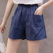 Women Short Pants Summer Loose Rope Tie Short 2021 Sport Shorts Casual Elastic Waist Cotton Linen Shorts Pocket Beach Pants Women Short Pants Summer Loose Rope Tie Short 2021 Sport Shorts Casual Elastic Waist Cotton Linen Shorts Pocket Beach Pants