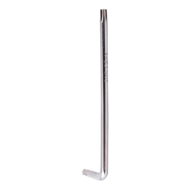 

Long Arm Tamper Proof Torx Star Key Wrench Silver, T25 100mm