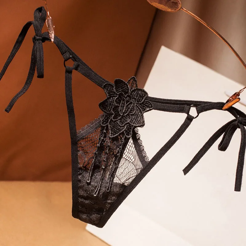 Модные женские кружевные сексуальные бесшовные трусики ультра тонкий кабельная