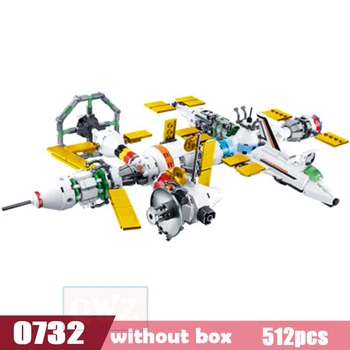 

Space Station Rocket Lunar Lander Spaceship Model Building Blocks Bricks Aircraft Space Shuttle Ship Toys for Children Gift