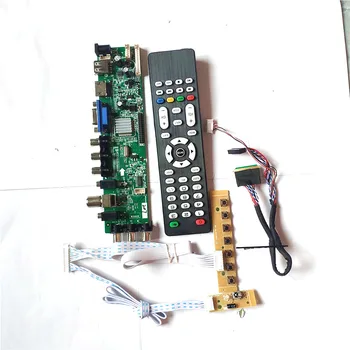 

Fit LP156WH4-TLA1/TLB1/TLC1/TLC2 3663 TV digital upgrade 40 pin LVDS screen AV HDMI VGA USB DVB 1366*768 LCD drive board DIY Kit