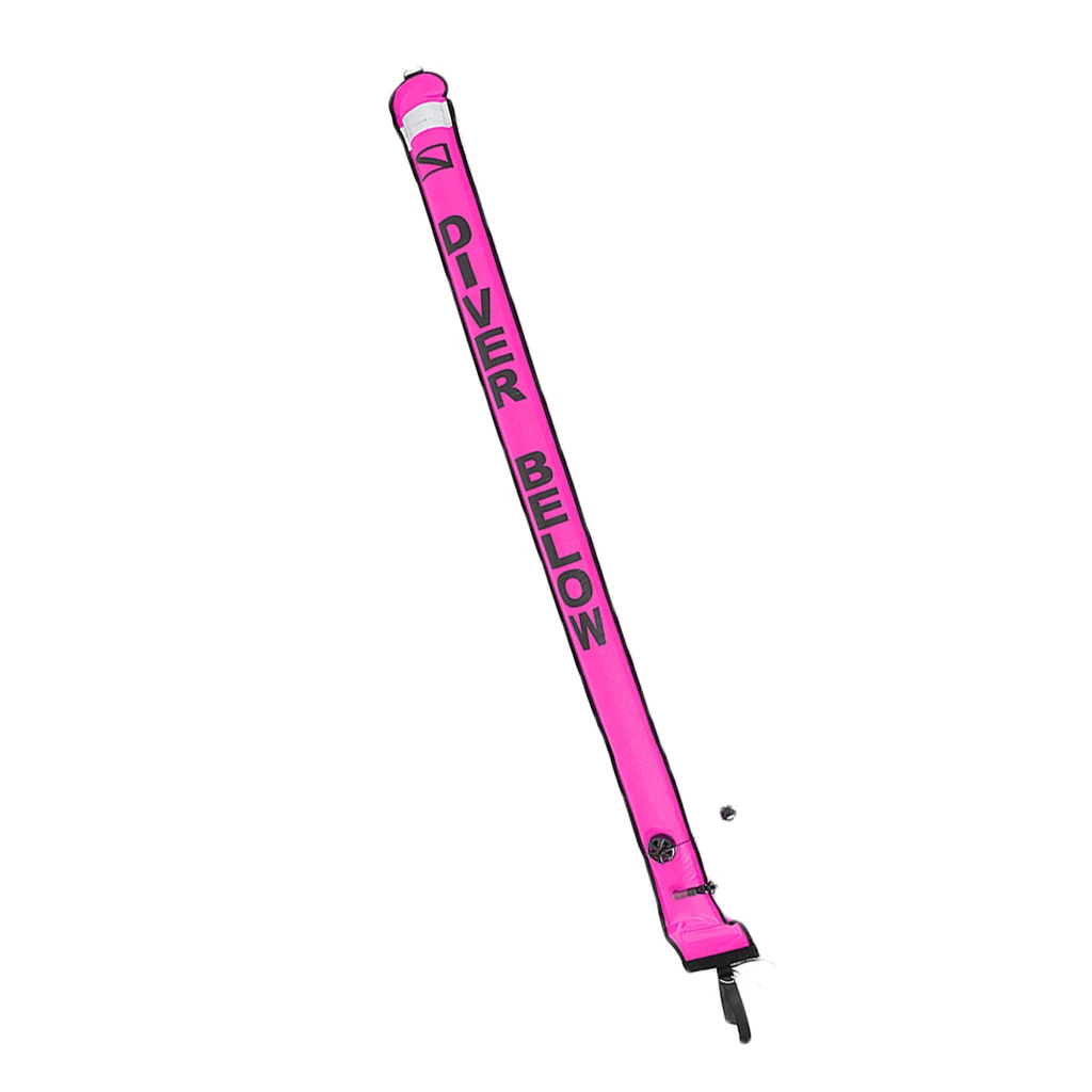 6 Ft Scuba Diving Dive Signal Tube Surface Marker Bouy with Inflator (SMB / Safety Sausage) Surface Marker Buoy 