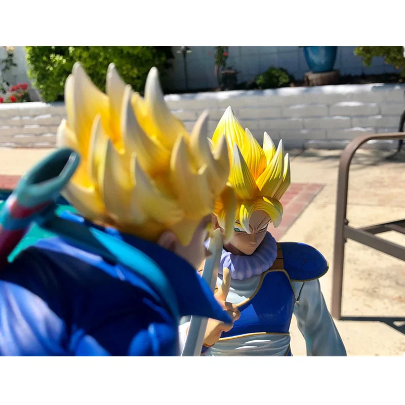 Dragon Ball Z Saiyan Statue Torankusu trunks VS Son Goku GK полноразмерная портретная резиновая фигурка героя Коллекционная модель игрушки Q978