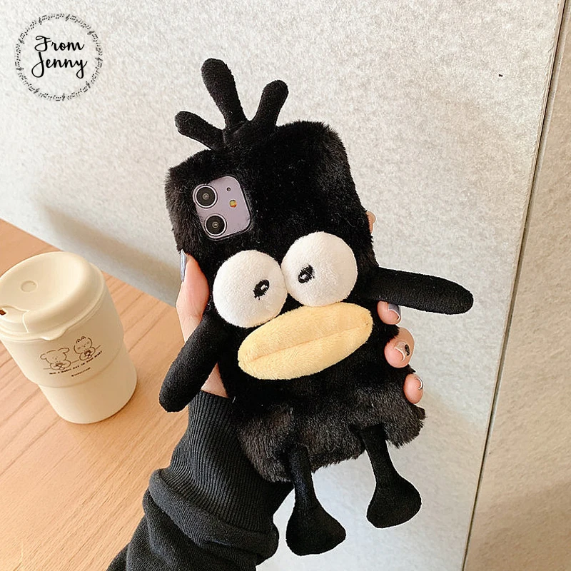 From jenny Autumn and winter plush for-iPhone 11 Pro x xr xs max 7 8 Plus cartoon animal mobile phone protection soft shell |