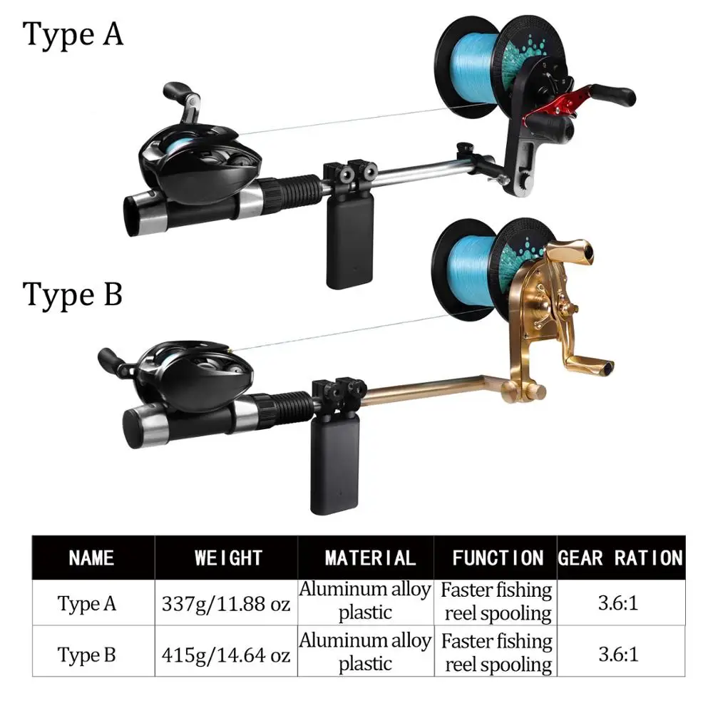 Portable Handheld Fishing Line Winder Reel Line Spooler Spooling System  Machine For Line Fishing, Automatic Fishing Line Spooler